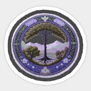 Middle East oasis fig tree Israel Palestine tapestry rug mandala zionist hebrew arab gaza islam Sticker